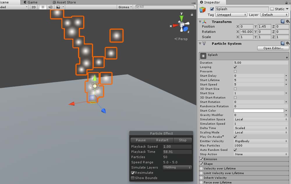 Particle Sysytemの追加