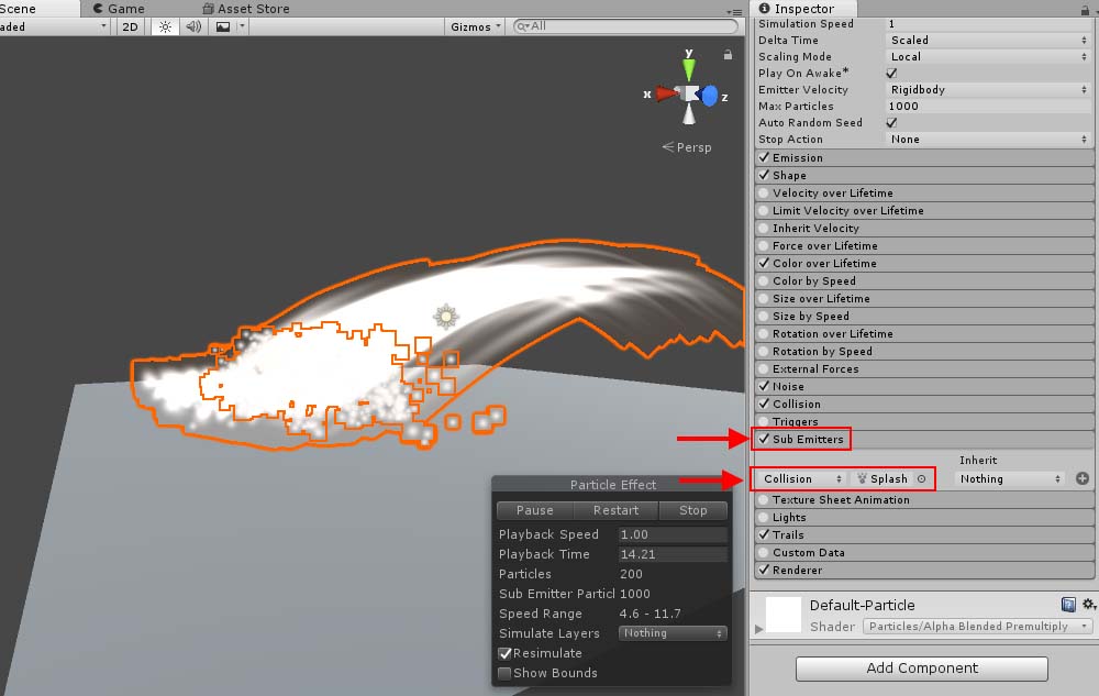 How To Make The Effect Of Waves By Particle System Styly