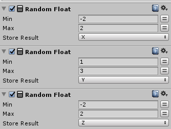 Random Floatの設定