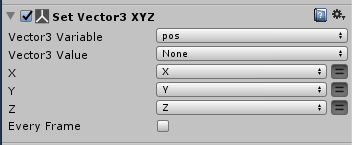 Set Vector3 XYZの設定