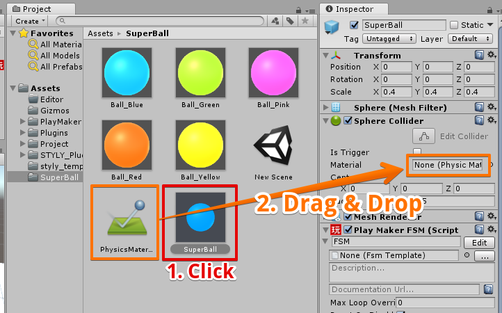 Create A Lot Of Superballs With Unity And Playmaker Styly