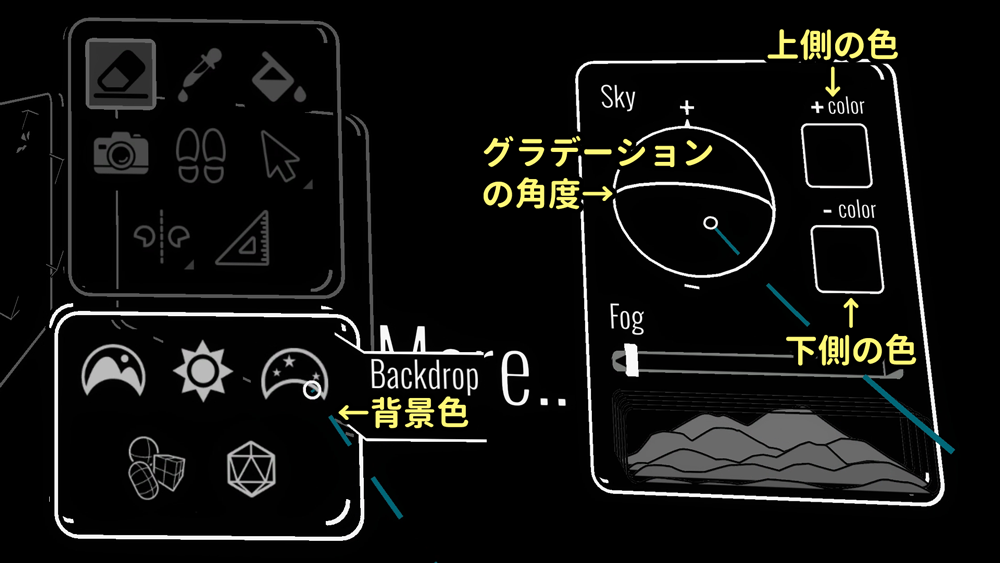 背景色の調整ツール