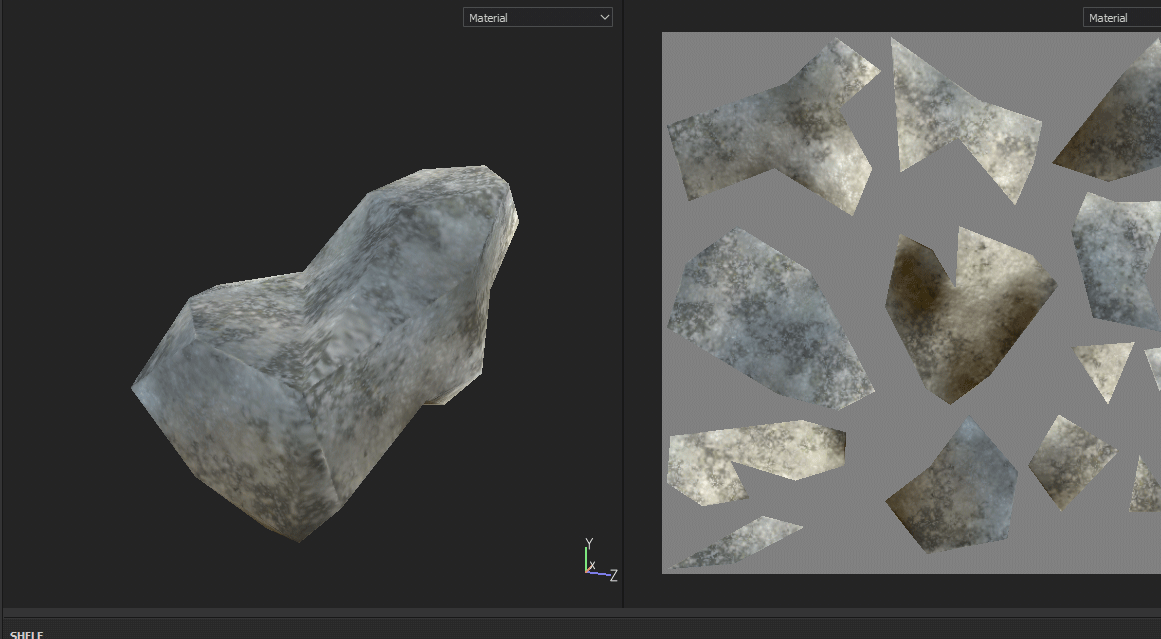 Rocks : tutorial 2. texturing with substance painter