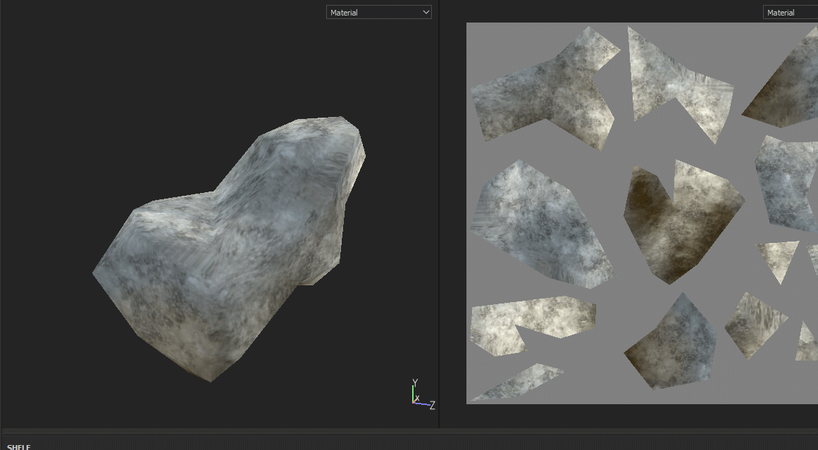 Rocks : tutorial 2. texturing with substance painter