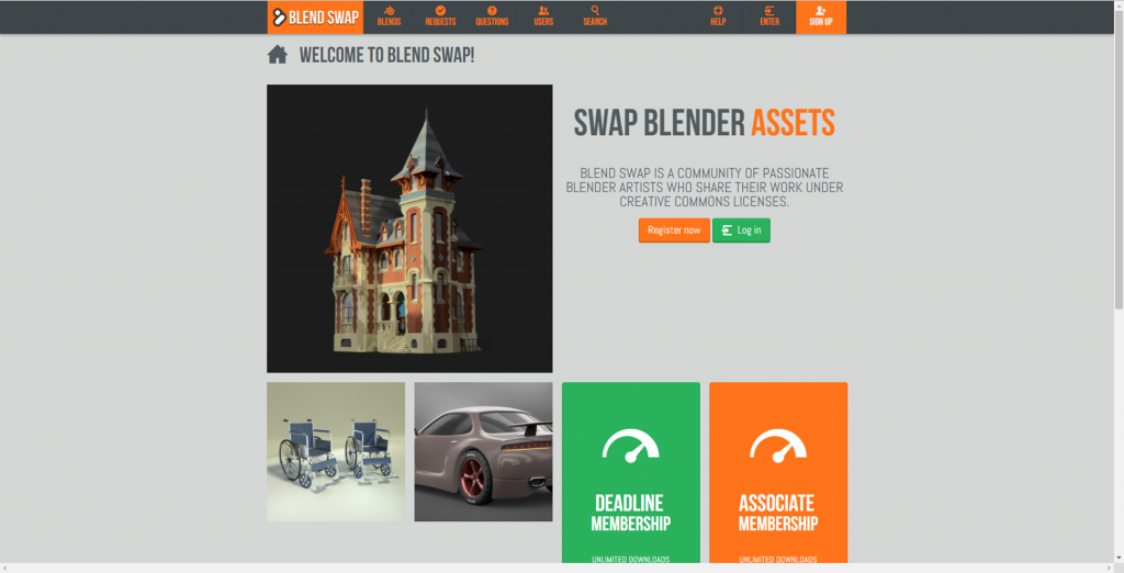 無料で使える 3dモデルサイト Blend Swapを使ってvr空間を作る Styly