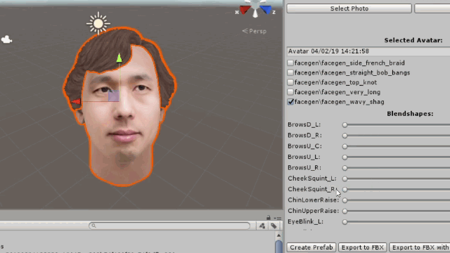 Avatar Maker ~3D model from facial photograph