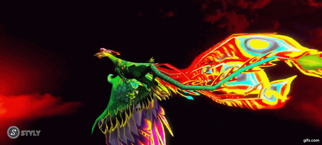 phoenix bird created by NORBERTO-3D