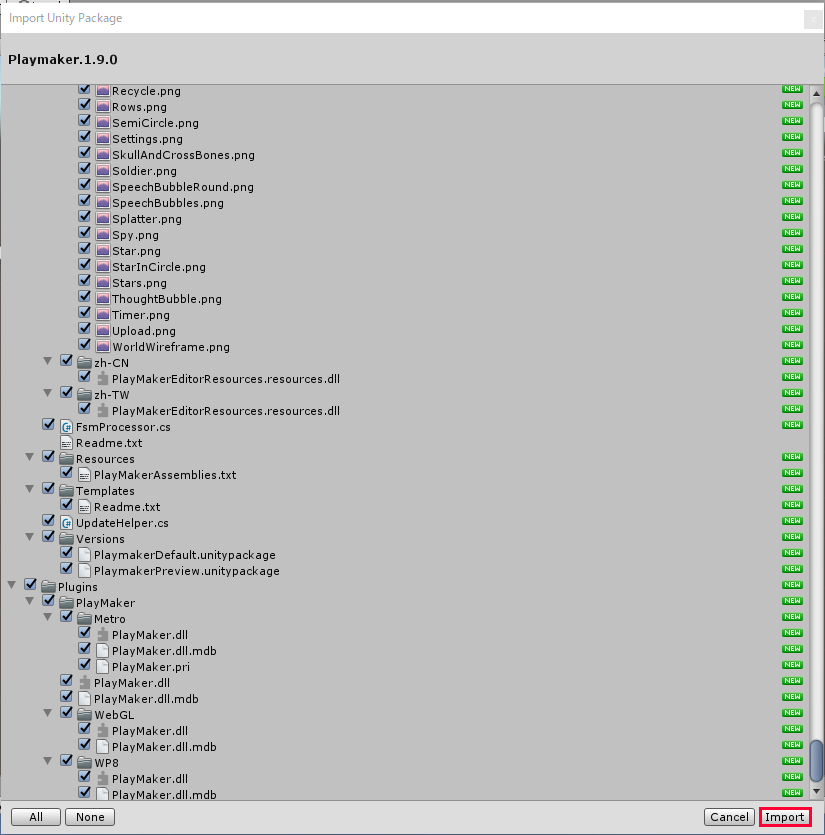 Import Unity Package