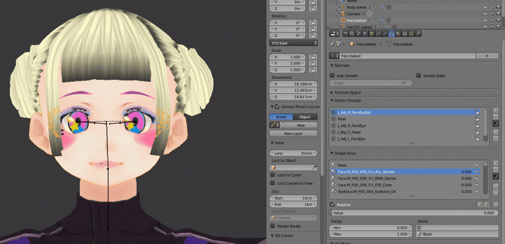 Blender Vrmファイルを扱う Styly