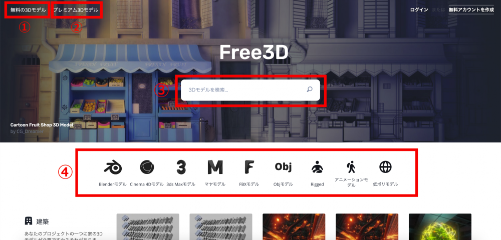 無料 3dモデル素材サイト Free3dを使ってみた Styly