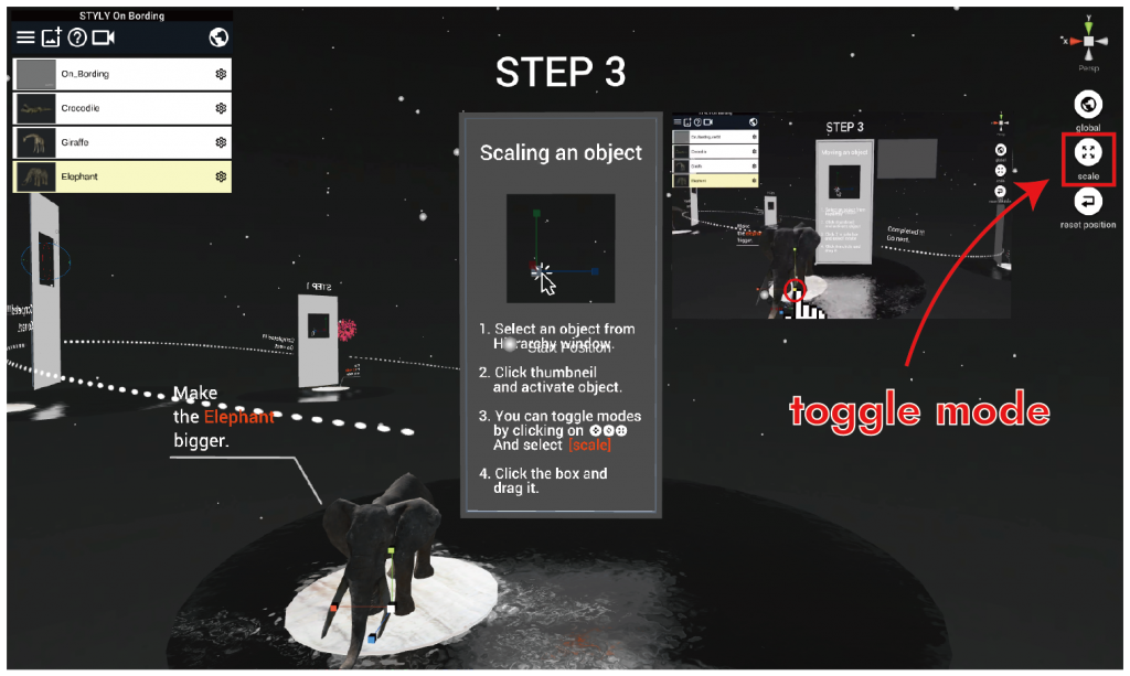 Scaling an object