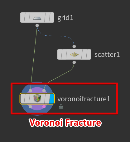 Voronoi Fractureノードの作成