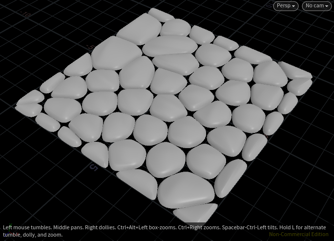 PolyExtrudeの適用結果