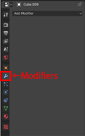 Modifiersタブ
