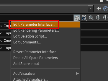 Edit Parameter_Interface を選択