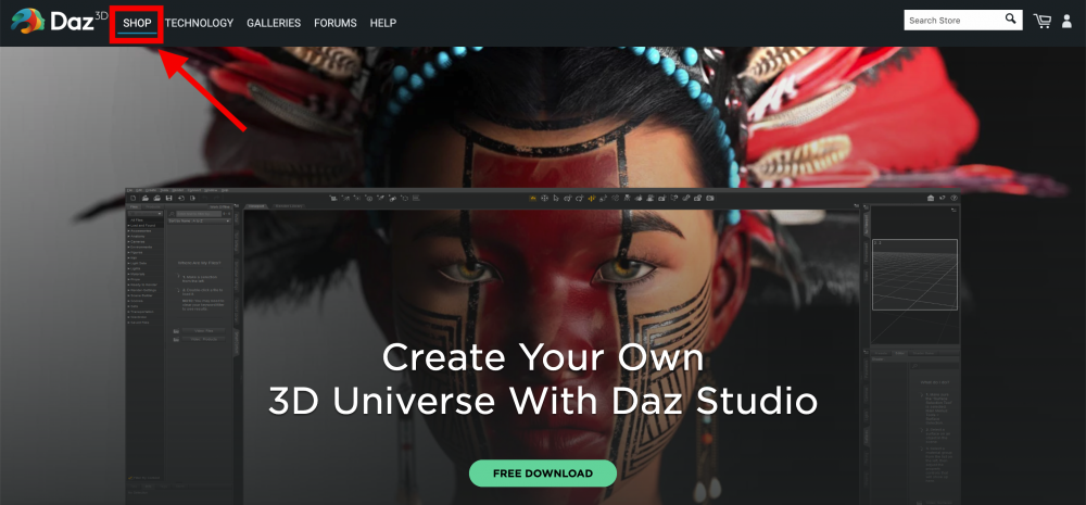 3dモデル素材サイト Daz3d 使い方解説 Styly