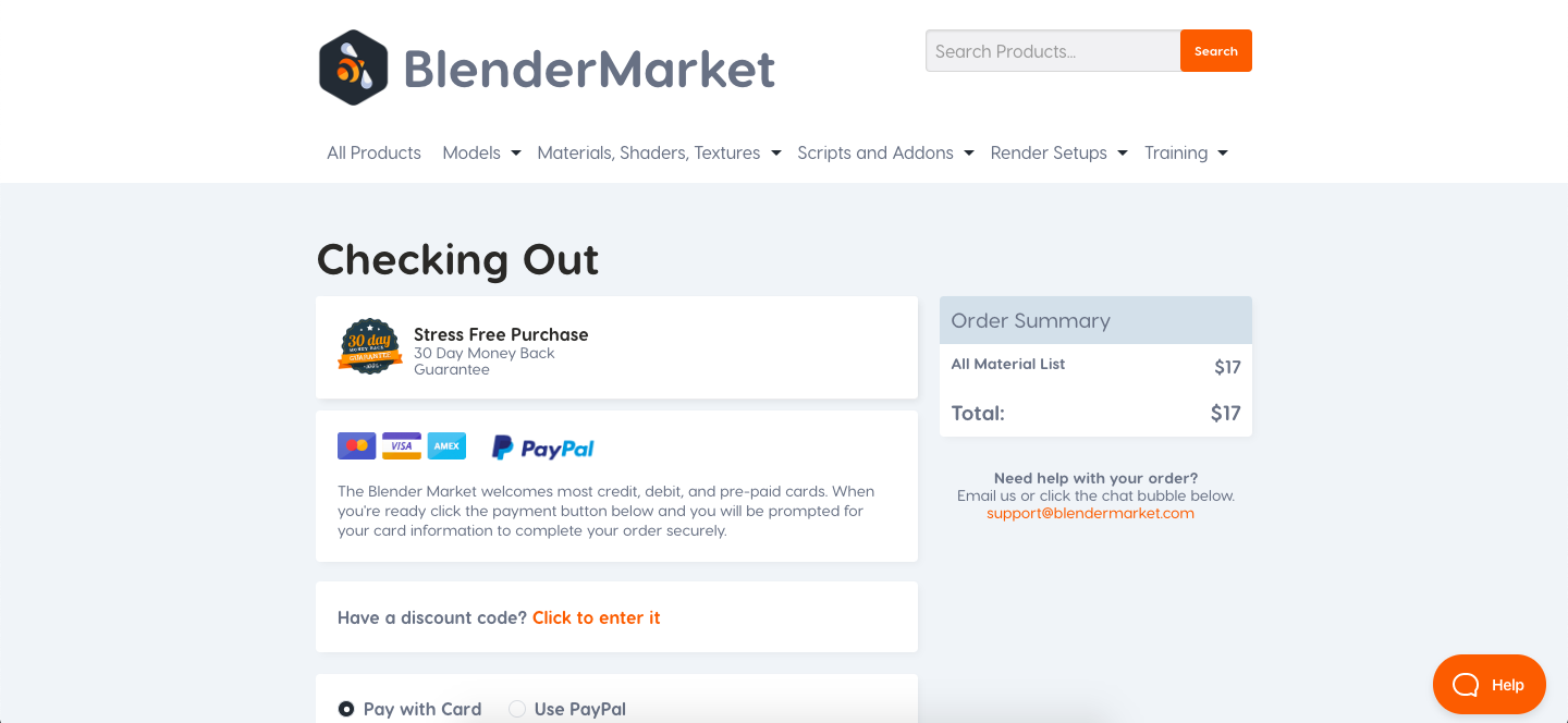 Blender market