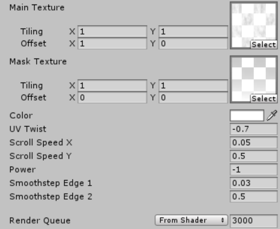 Setting example 2 Parameters