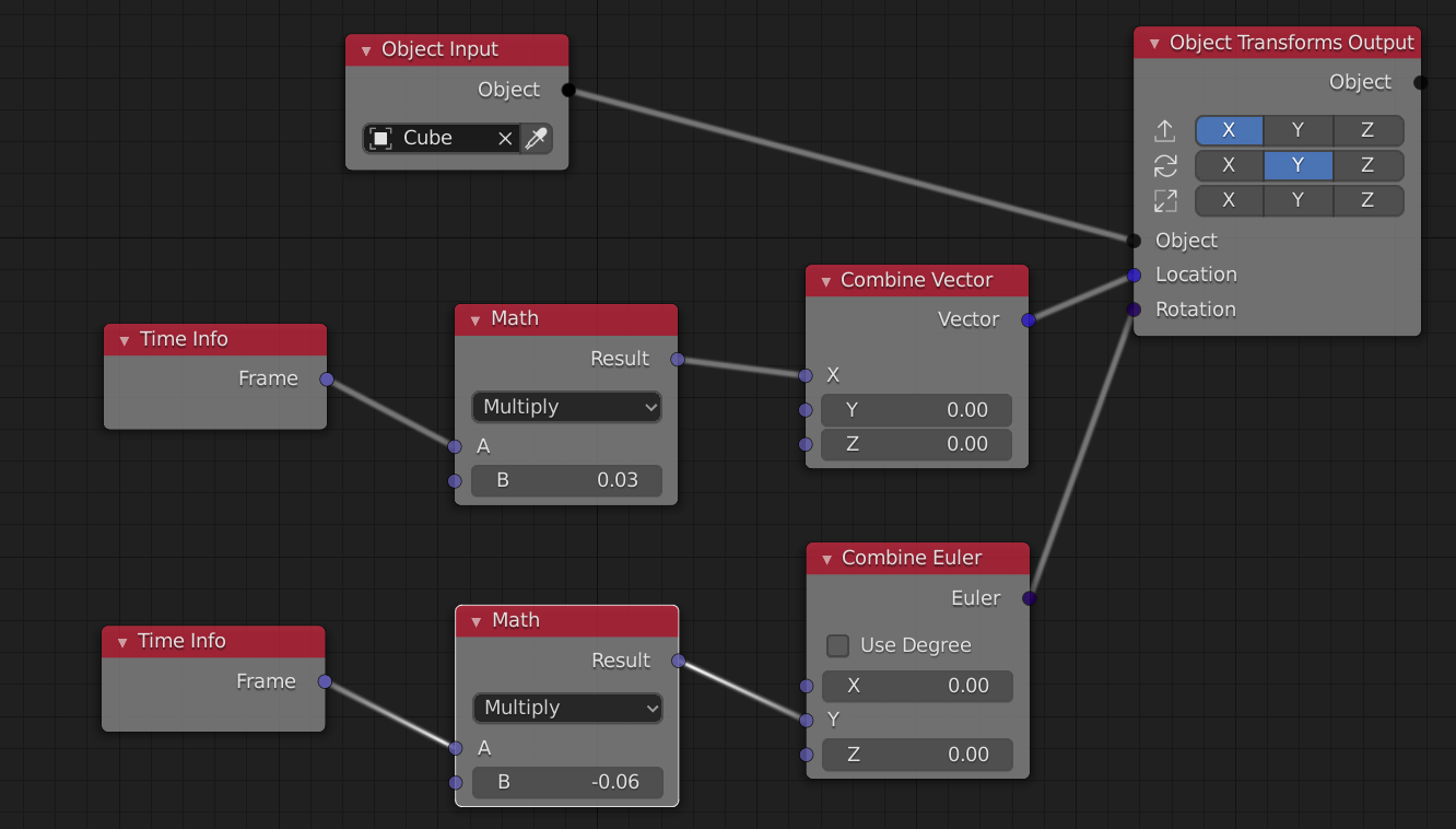 blender 3d animation nodes force