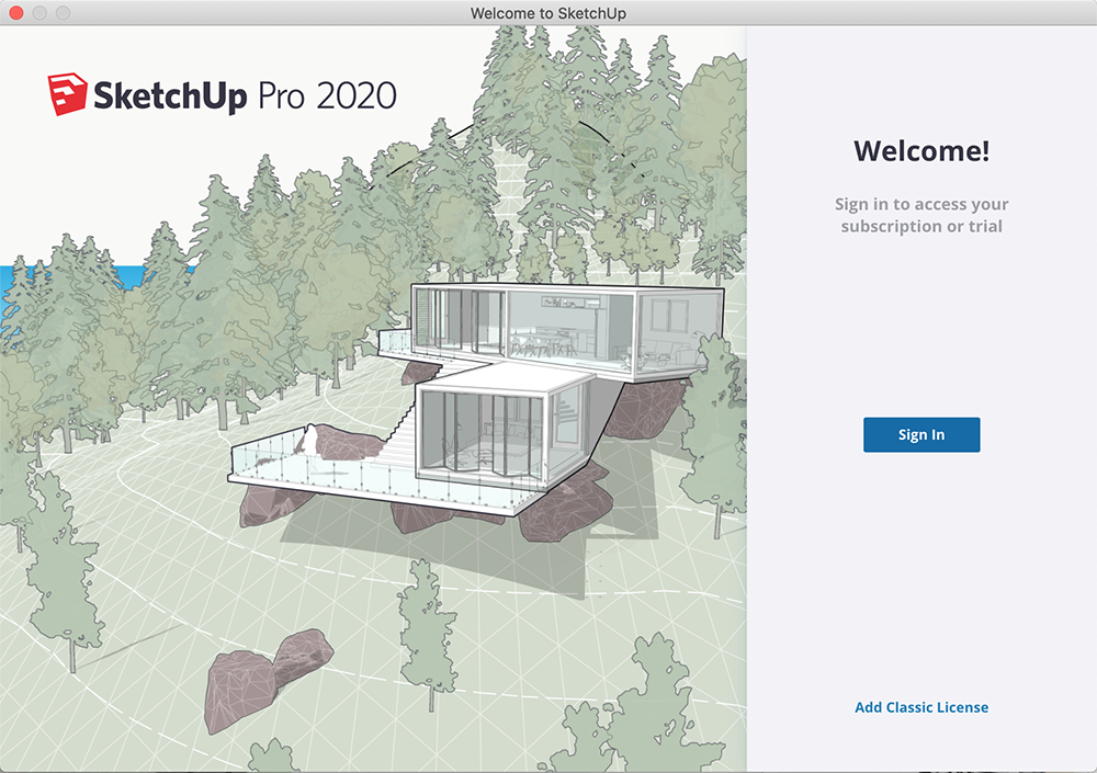 Sign in to SketchUp
