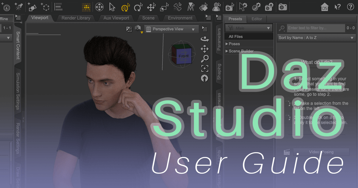 Daz Studio ダウンロード方法 基本操作 人体モデルを作る Styly