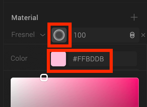 Change the color of Fresnel