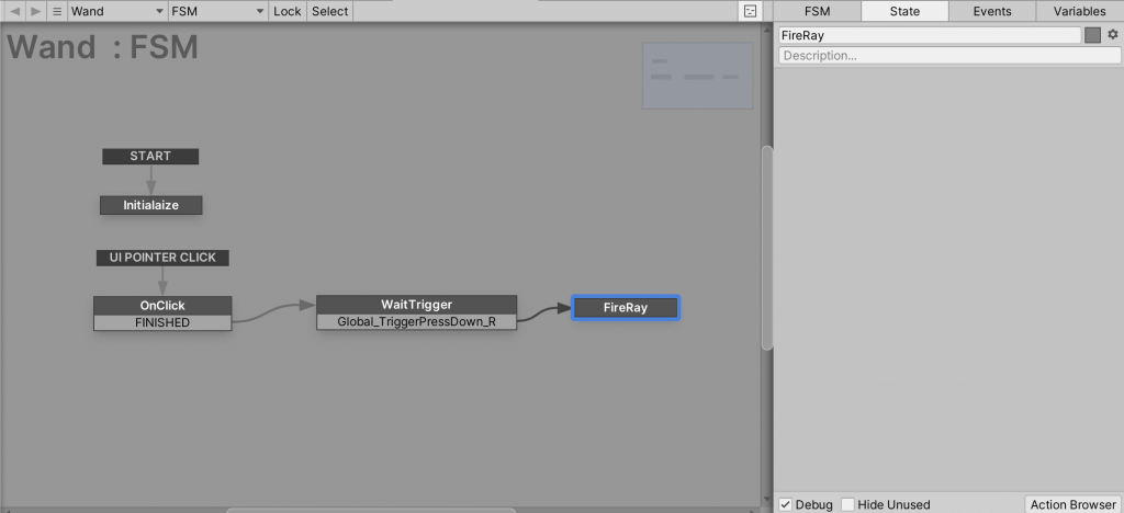 Transition to FireRay on trigger input