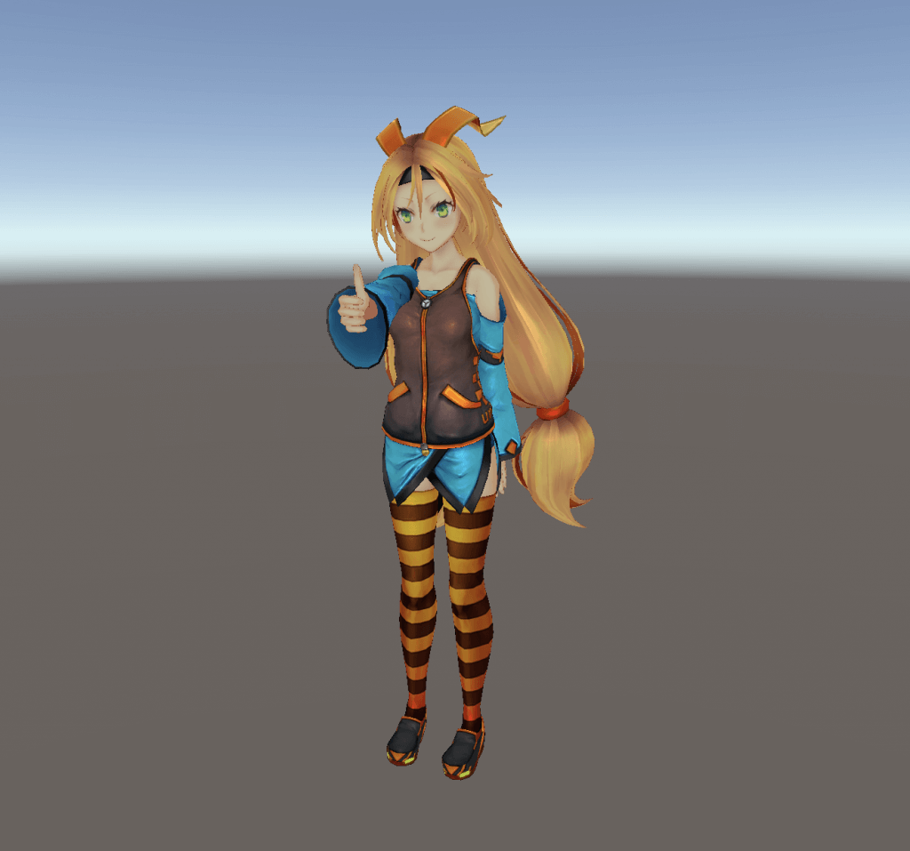 Thumbs up with Unity-chan