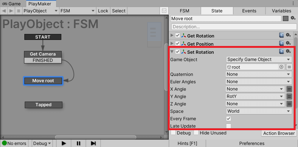 Change the settings in Set Rotation.