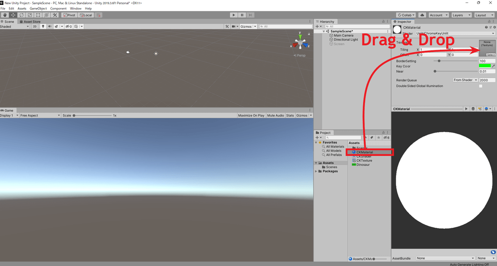 Drag and drop the Render Texture onto the Texture