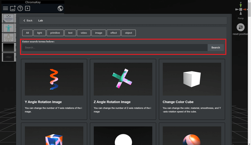 Type "Chroma" in the search window.