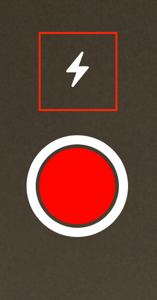 Tap the flash icon