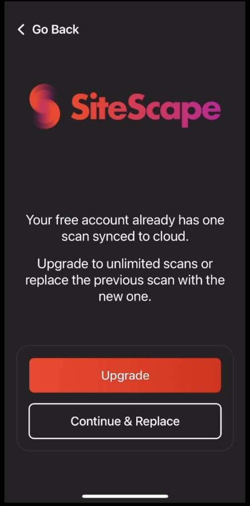 Upgrading your account or replacing a scan model