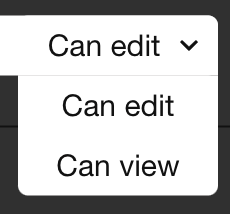 Select "edit" or "view