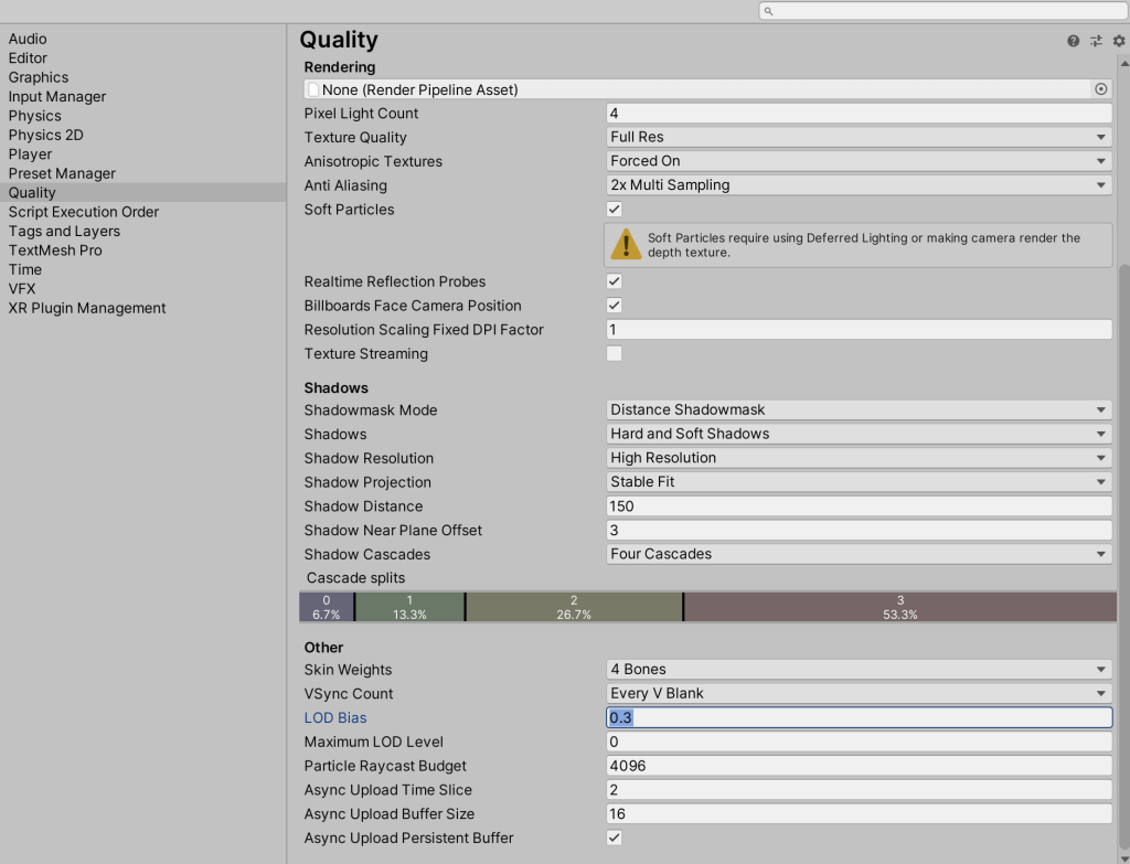 Anisotropic textures settings in Quality Settings - Unity Forum