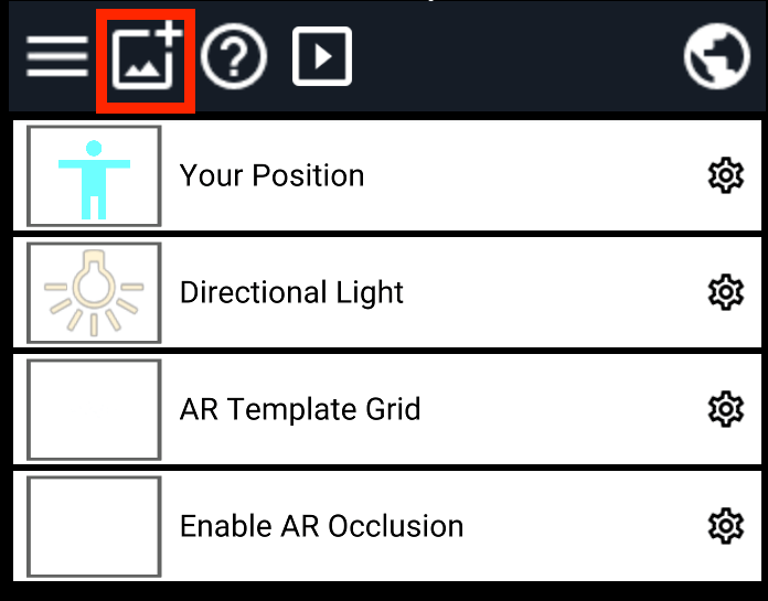 Click on the Asset icon