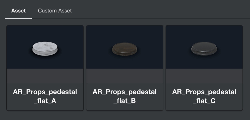 AR_Props_pedestal_flat A/B/C