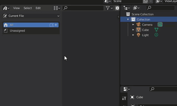 Adding an object to the Asset Browser