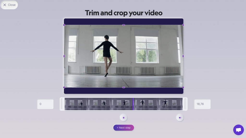 Trim annd crop your video