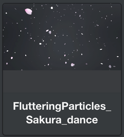 FlutteringParticles_Sakura_dance
