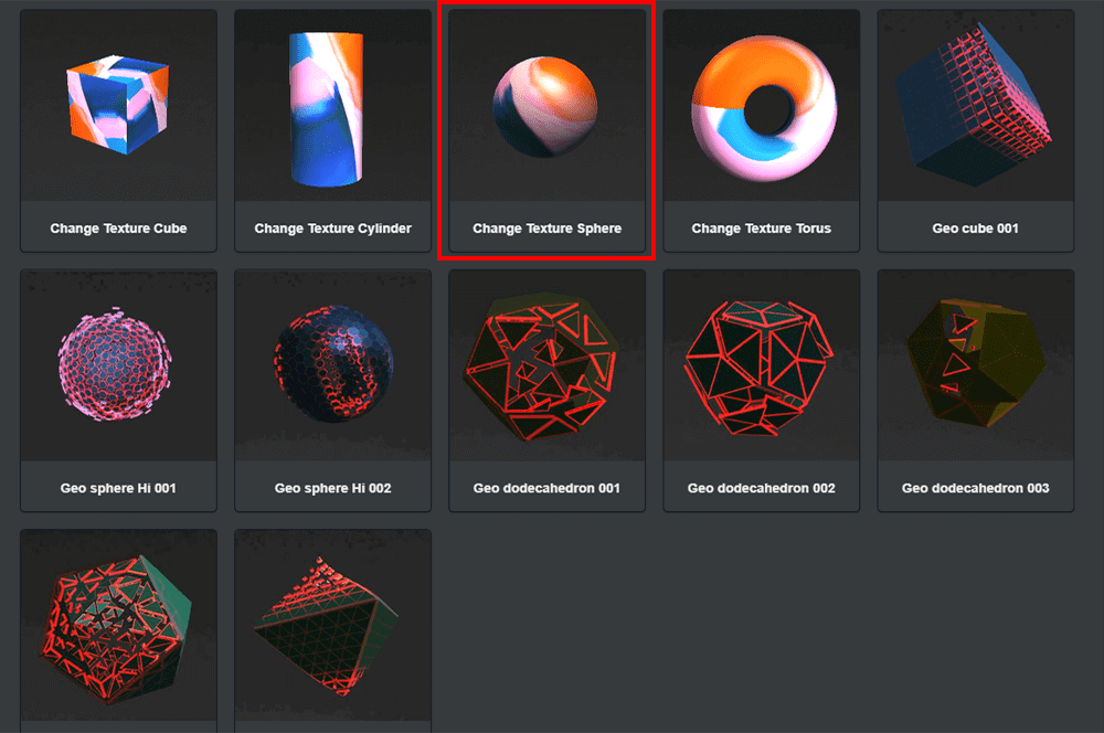 Change Texture Sphere