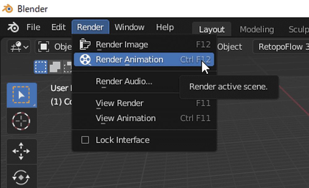 Render→Render Animation
