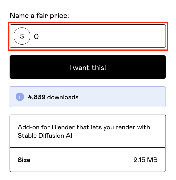 Name a fair price: