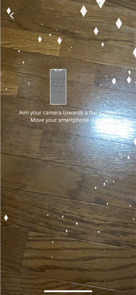 Aim your camera toward a flat surface Move your smartphone slowly