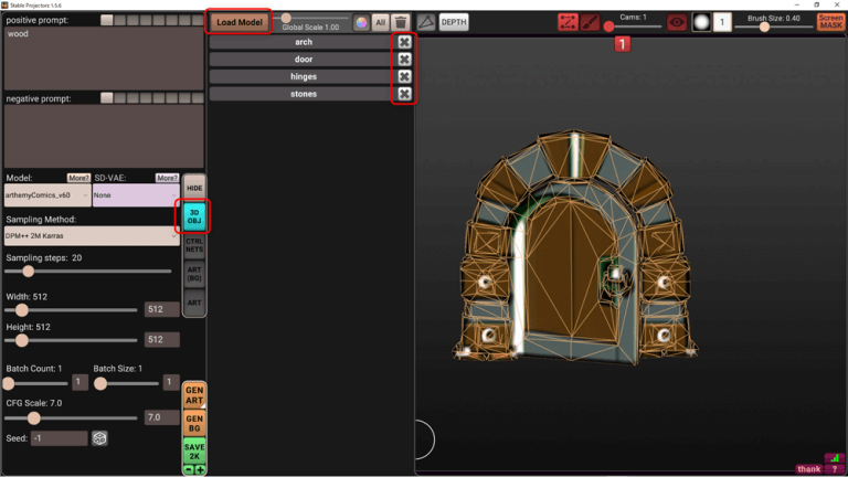 [AI]How to automatically generate textures with STABLE PROJECTORZ | STYLY