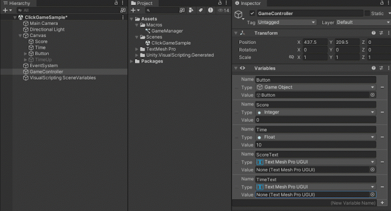 Unity Visual Scripting 入門第4回：画面切り替えとスコア表示する [連打ゲーム後編] - STYLY